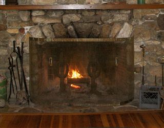 Lodge Fireplace